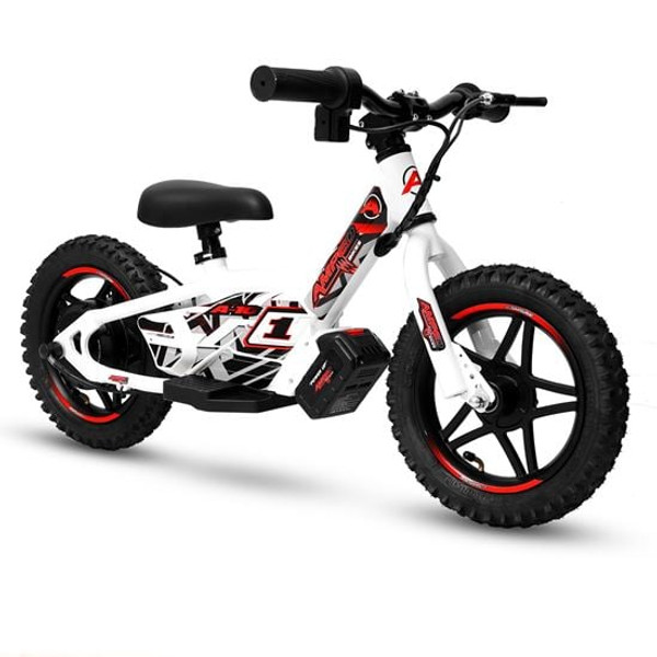 Amped A10 240W Electric Kids Balance Bike - White