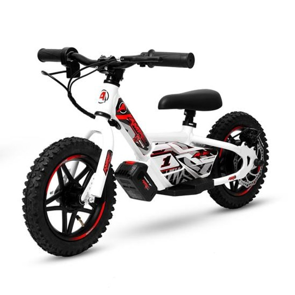 Amped A10 240W Electric Kids Balance Bike - White
