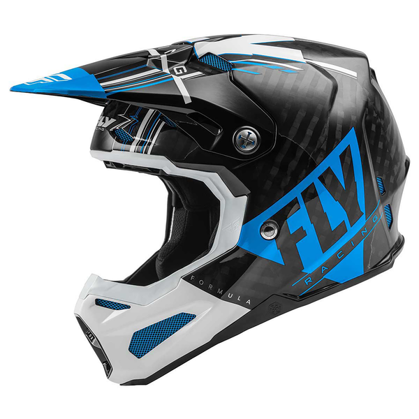 Formula S Carbon Helmet Vector Blue White Black