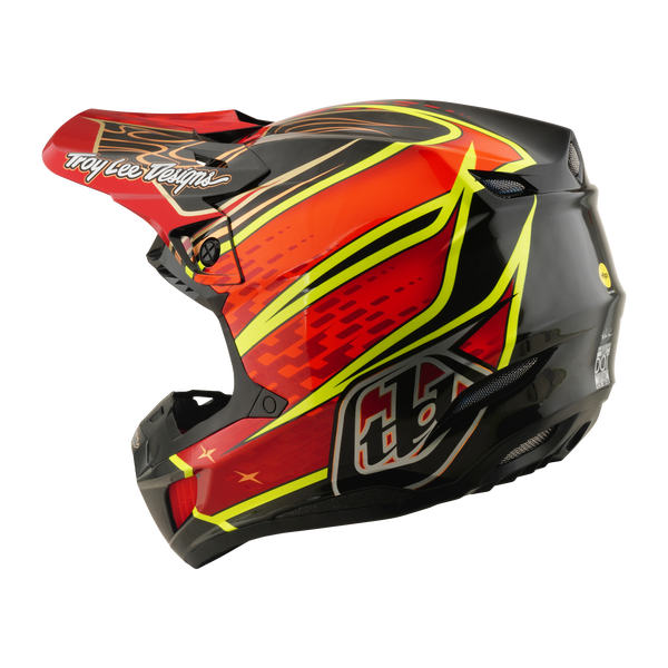 Troy Lee Designs 2026 Spring SE5 Carbon Helmet - Wings Red