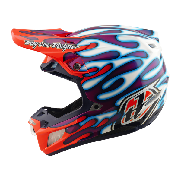 Troy Lee Designs 2026 Spring SE5 Composite Helmet - Overspray Violet / White