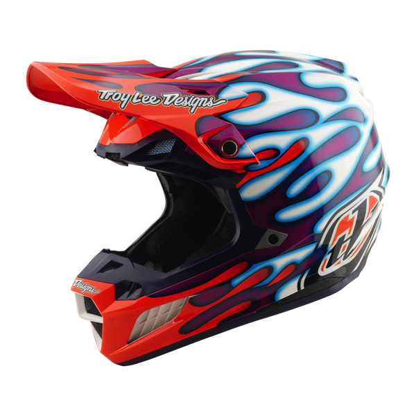Troy Lee Designs 2026 Spring SE5 Composite Helmet - Overspray Violet / White