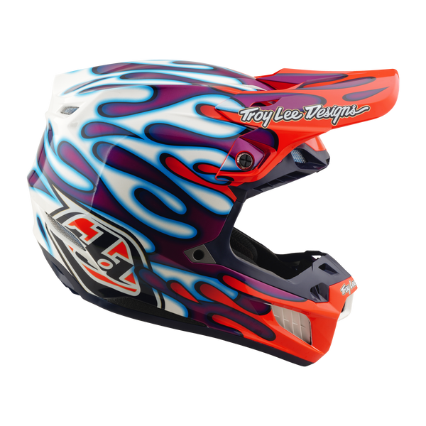 Troy Lee Designs 2026 Spring SE5 Composite Helmet - Overspray Violet / White