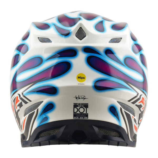 Troy Lee Designs 2026 Spring SE5 Composite Helmet - Overspray Violet / White
