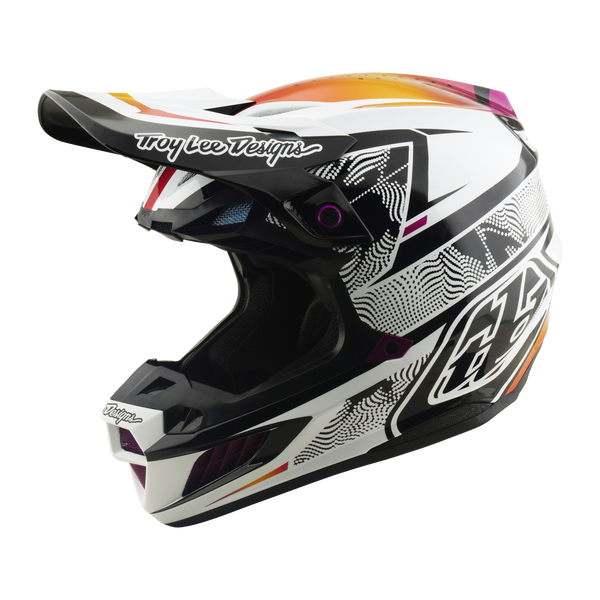Troy Lee Designs 2026 Spring SE5 Composite Helmet - Lined Up Black