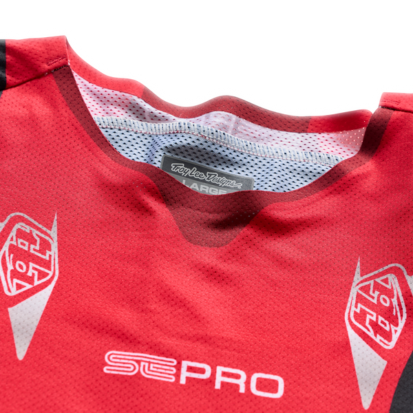 Troy Lee Designs 2026 Spring SE Pro Jersey - Salvo Red / White