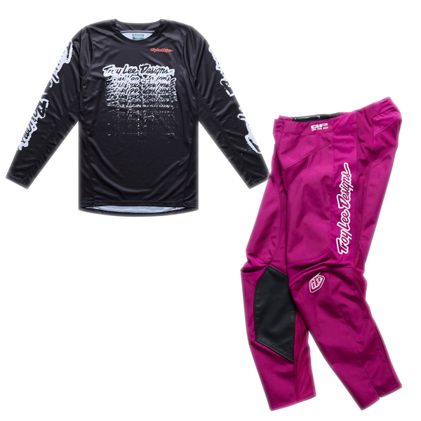Troy Lee Designs 2026 Spring GP Pro Kit Combo - Stamp Black / Fucshia