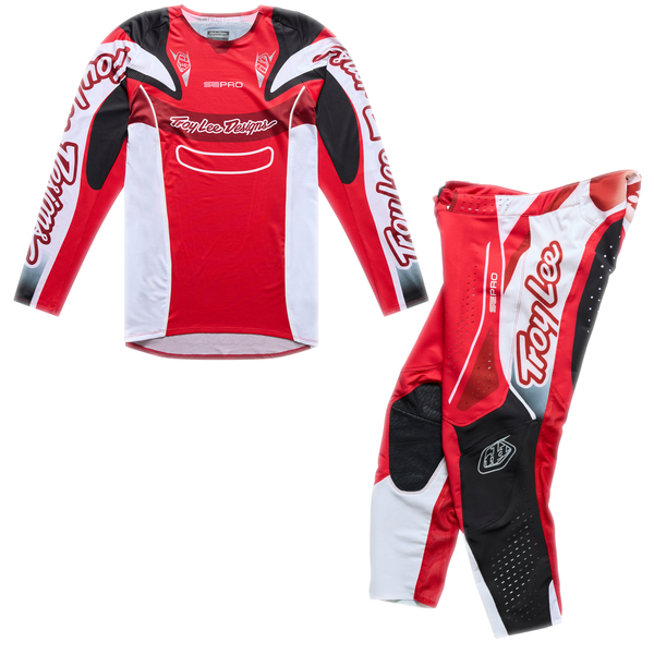 Troy Lee Designs 2026 Spring Se Pro Kit Combo - Salvo Red / White