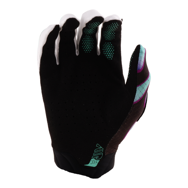 Troy Lee Designs 2026 Youth Air Glove - Overspray Black / Real Teal
