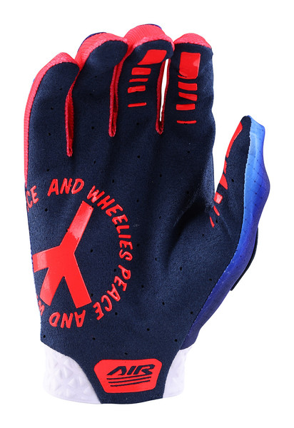 Troy Lee Designs Youth Air Glove - Lucid White / Blue