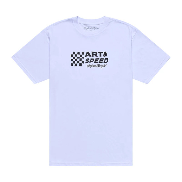 Troy Lee Designs Badge Tee - Finish Line White