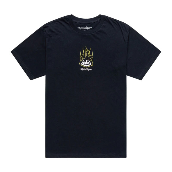 Troy Lee Designs Badge Tee - Flame2 Black
