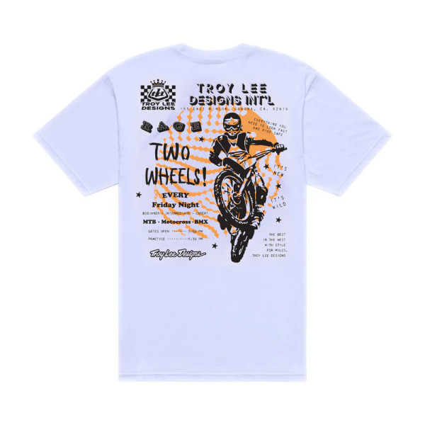 Troy Lee Designs Badge Tee - Friday Night White
