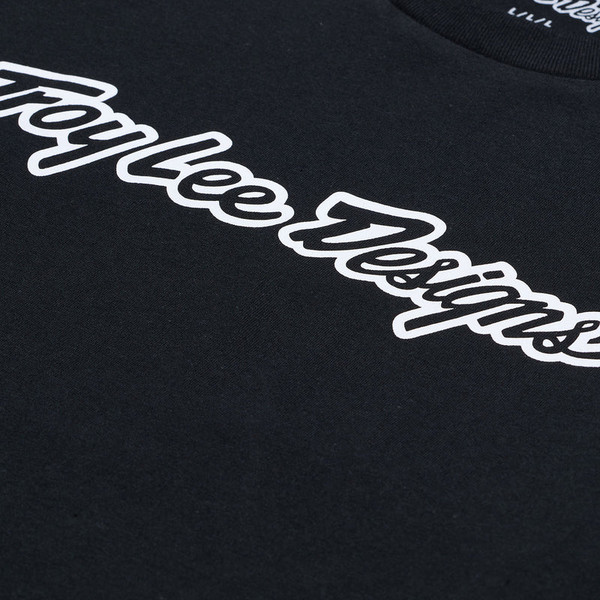 Troy Lee Designs Long Sleeve T-Shirt - Signature Black