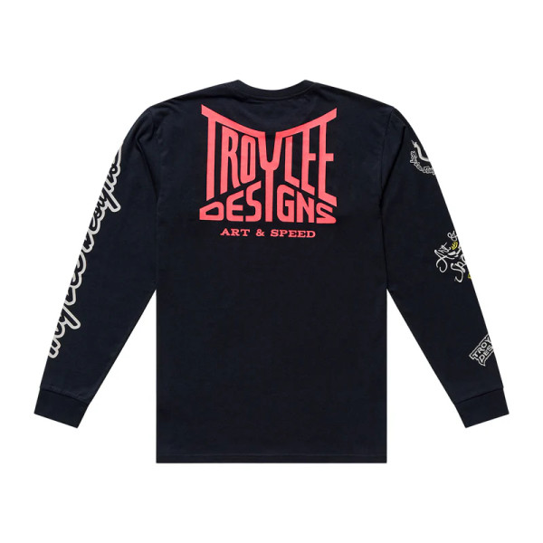 Troy Lee Designs Long Sleeve T-Shirt - Handlebar Black