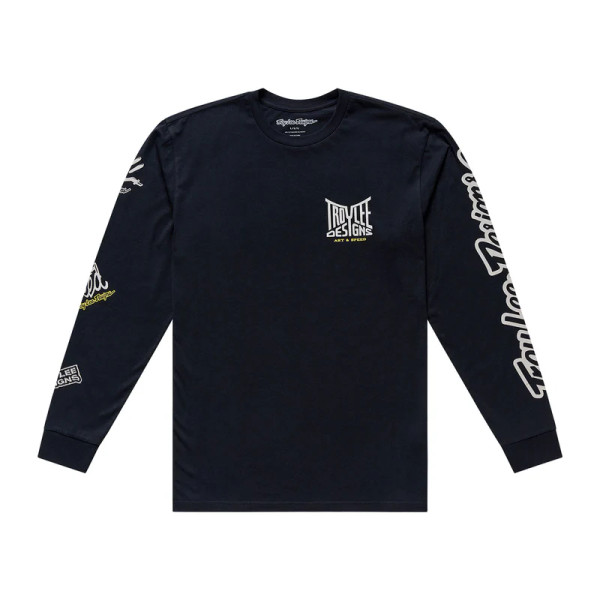 Troy Lee Designs Long Sleeve T-Shirt - Handlebar Black