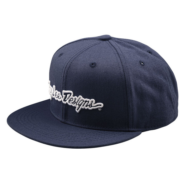 Troy Lee Designs Flat Bill Snapback Signature Indigo
