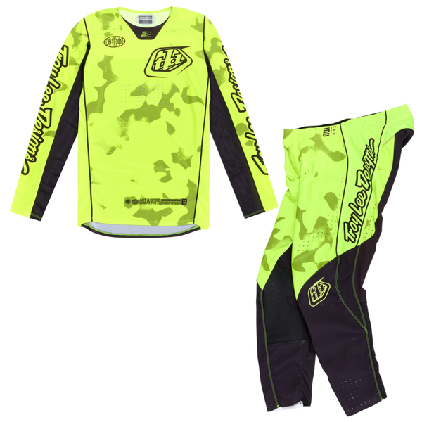 SF - Troy Lee Designs 2025 Spring Se Pro Kit Combo - Blotted Flo Yellow