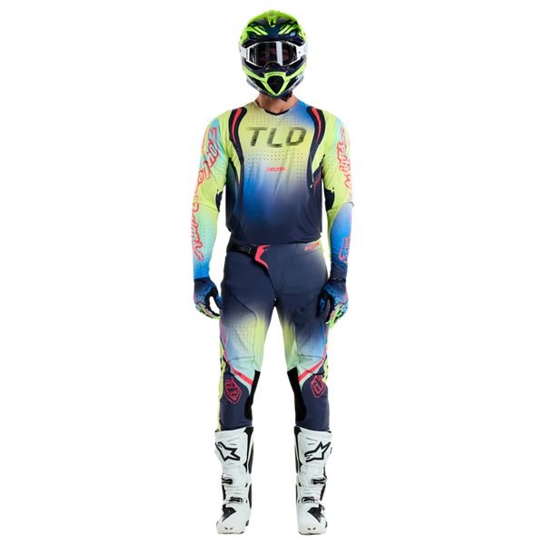SF - Troy Lee Designs 2025 Spring Se Ultra Kit Combo - Drip Glo Yellow Dark Navy