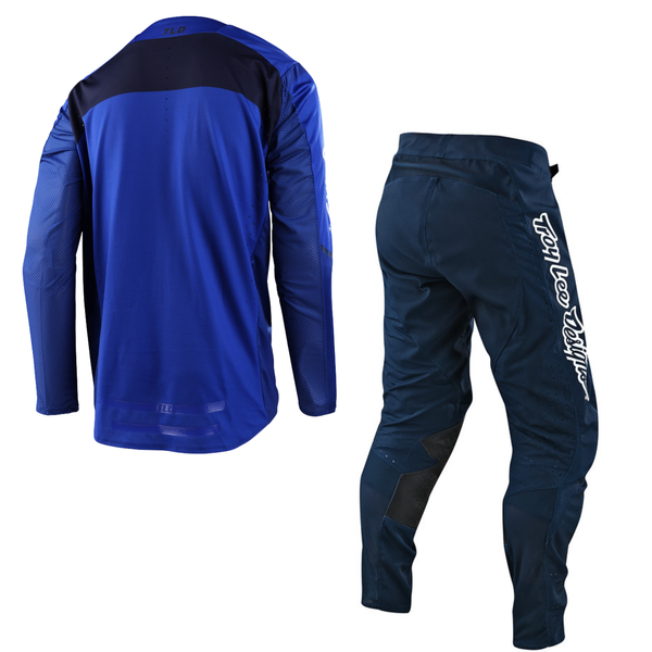 Troy Lee Designs Se Pro Kit Combo - Grid Blue Fog / Navy