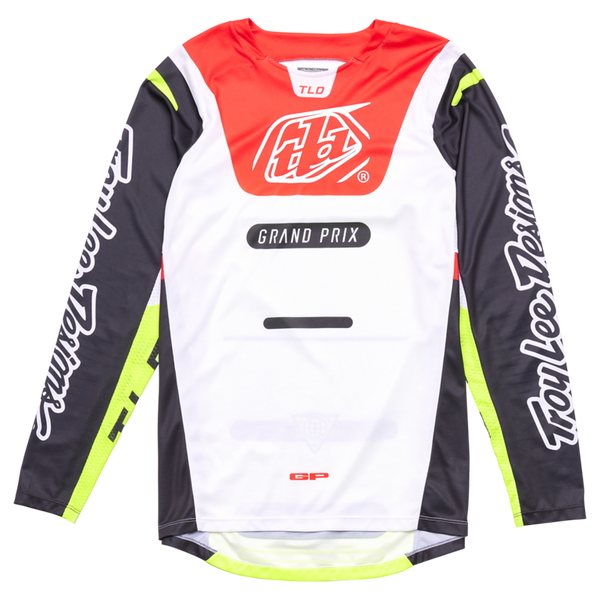 Troy Lee Designs GP Pro Kit Combo - Blends White / Glo Red