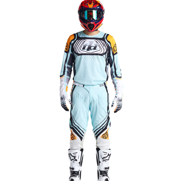 Troy Lee Designs Se Pro Kit Combo - Wavez Bleached Aqua