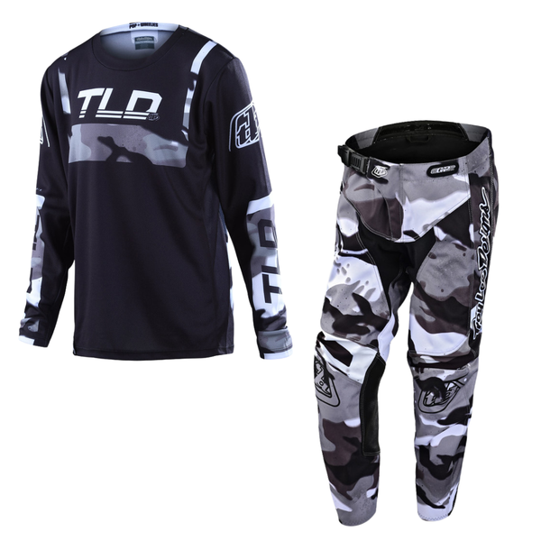 Troy Lee Designs Youth GP Kit Combo - Brazen Camo Grey