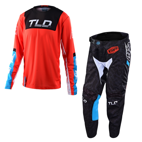 SF - Troy Lee Designs Youth GP Kit Combo - Fractura Orange / Black