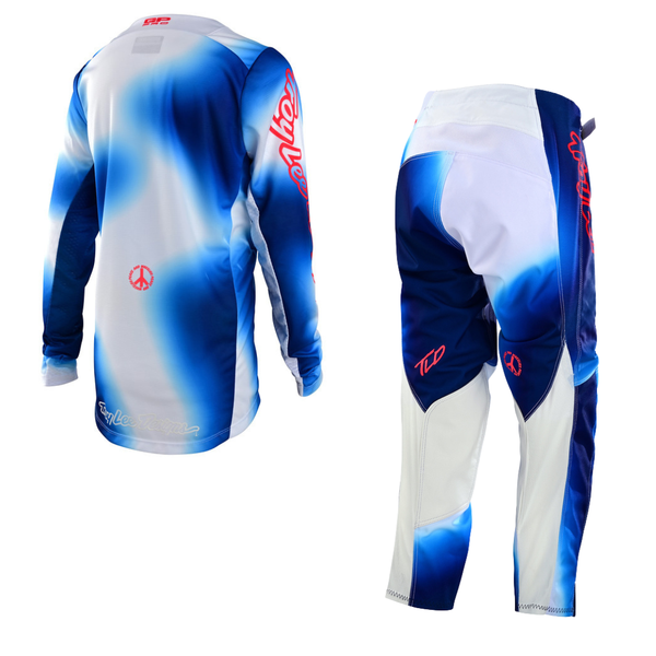 Troy Lee Designs Youth GP Pro Kit Combo - Lucid White/ Blue