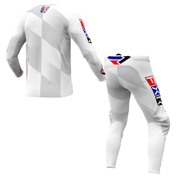 FXR Revo Daytona LE MX Kit Combo - White Grey