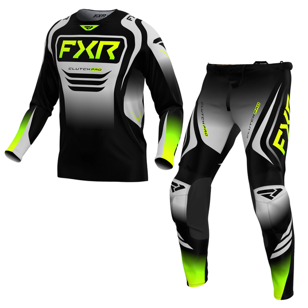 FXR Clutch Pro MX Kit Combo - Black / Grey / Hi Vis