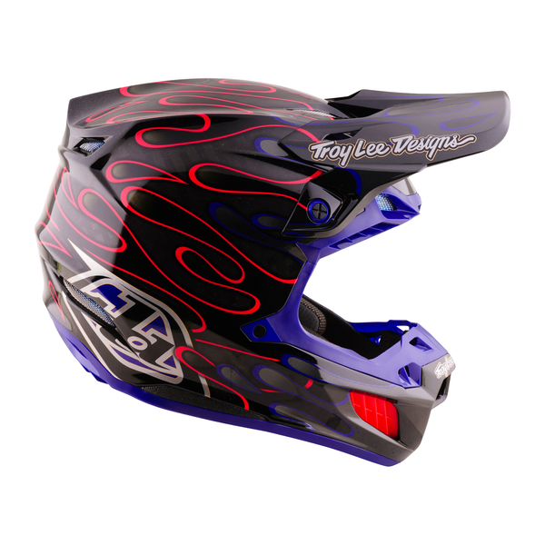 Troy Lee Designs 2026 Fall SE5 CARBON Helmet w/Mips Overspray - Black / Magenta