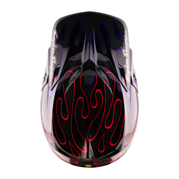 Troy Lee Designs 2026 Fall SE5 CARBON Helmet w/Mips Overspray - Black / Magenta
