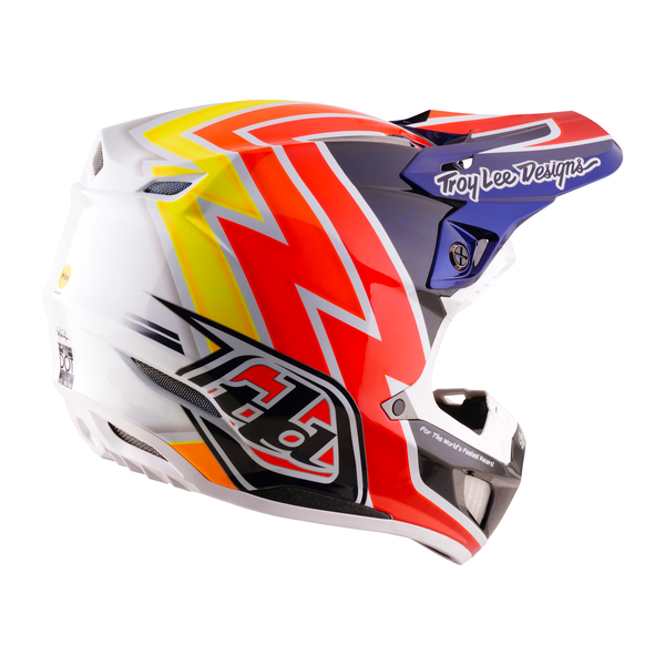 Troy Lee Designs 2026 Fall SE5 CARBON Helmet w/Mips Boltz - Navy / White