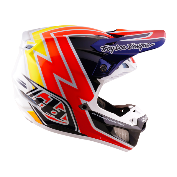 Troy Lee Designs 2026 Fall SE5 CARBON Helmet w/Mips Boltz - Navy / White
