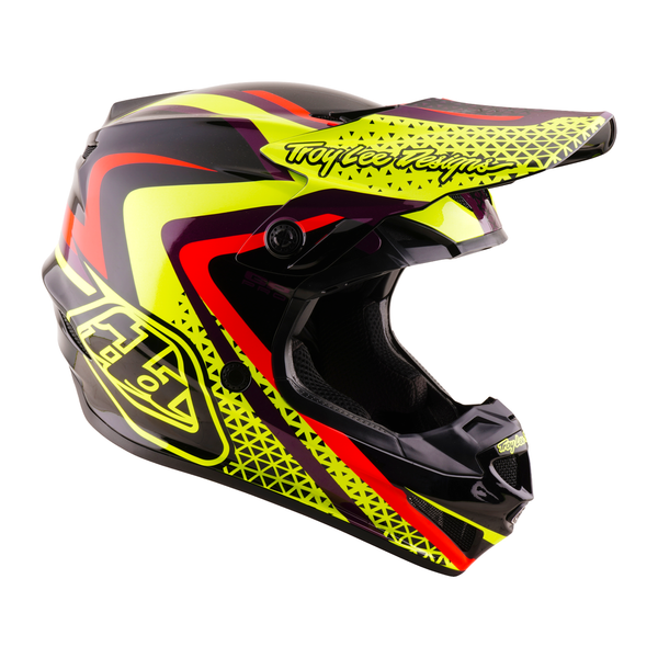 Troy Lee Designs 2026 Fall Youth GP PRO Helmet w/Mips Slides - Black / Yellow