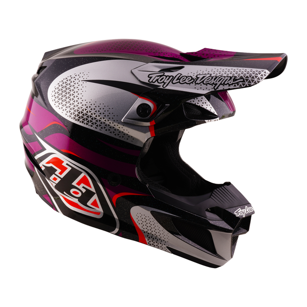 Troy Lee Designs 2026 Fall SE5 POLYCARBONATE Helmet w/Mips Aura - Violet / Black