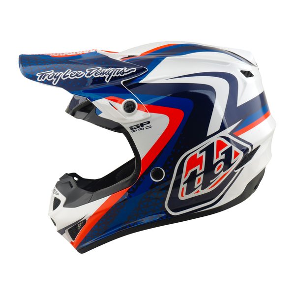 Troy Lee Designs 2026 Fall GP PRO Helmet w/Mips Slides - White / Blue