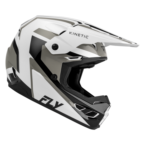 Fly Racing Kinetic Sync Helmet - White / Black / Grey