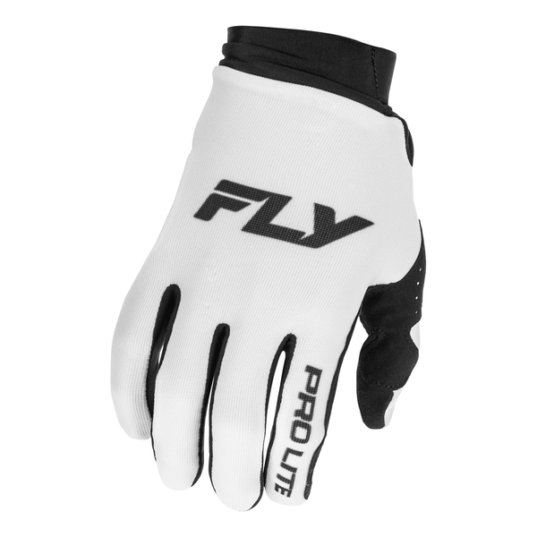 Fly Racing Pro Lite Gloves - White / Black