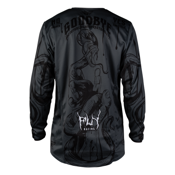 Fly Racing Kinetic Dark Series Jersey - Grey / Black