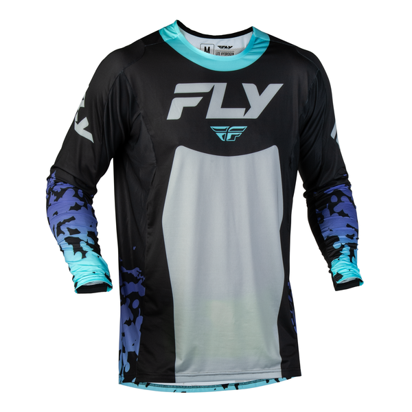 Fly Racing Lite Flake Jersey - Black / Grey / Multi