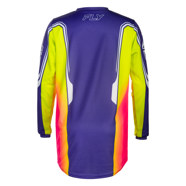 Fly Racing Youth F-16 Raze Jersey - Purple / Red / Yellow