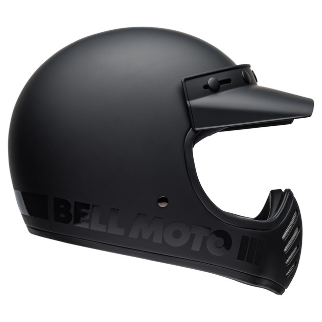Bell 2023 Cruiser Moto-3 Adult Helmet (Classic Matte Gloss Blackout) Side Right