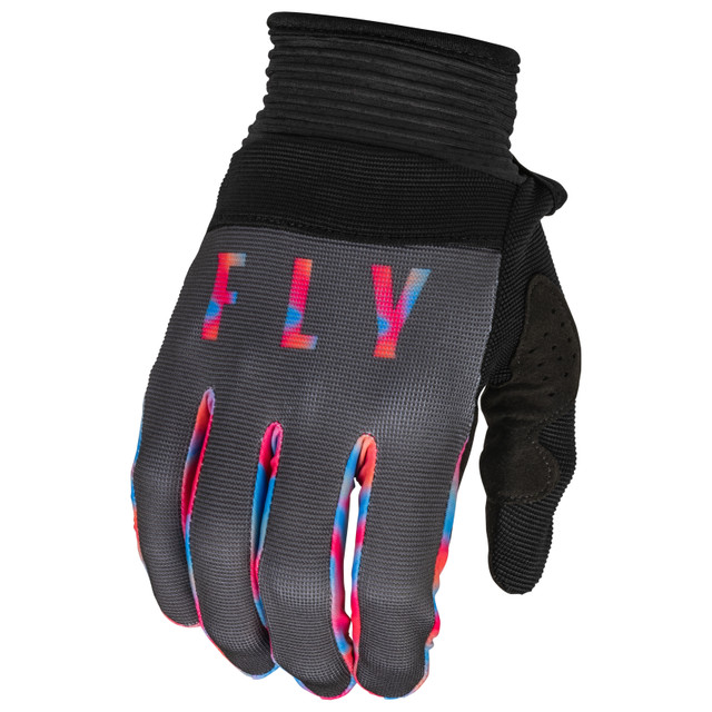 Fly 2023 F-16 Youth Gloves (Grey/Pink/Blue) Back