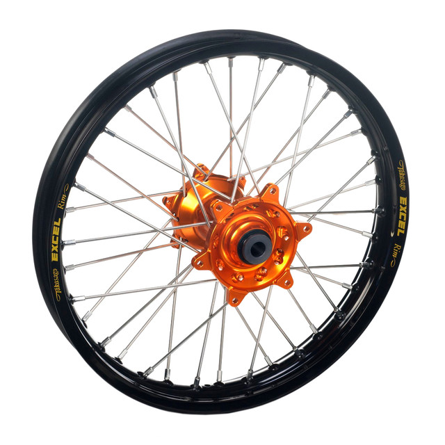 Haan Rear Wheel A60 Black Rim/Orange Hub (19 x 2.15) KTM SX/SXF 13-22