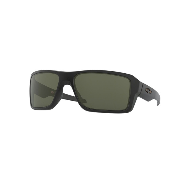 Oakley Double Edge Sunglasses Adult (Matte Black) Dark Grey Lens Front Left