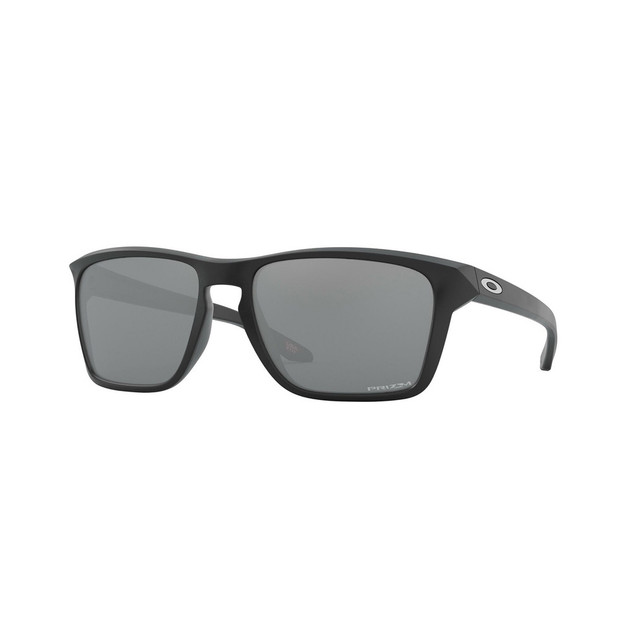 Oakley Sylas Sunglasses (Matte Black) Prizm Black Lens Front Left