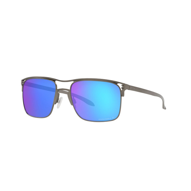 Oakley Holbrook Ti Sunglasses Adult (Matte Gunmetal) Prizm Sapphire Polarized Lens Front Left