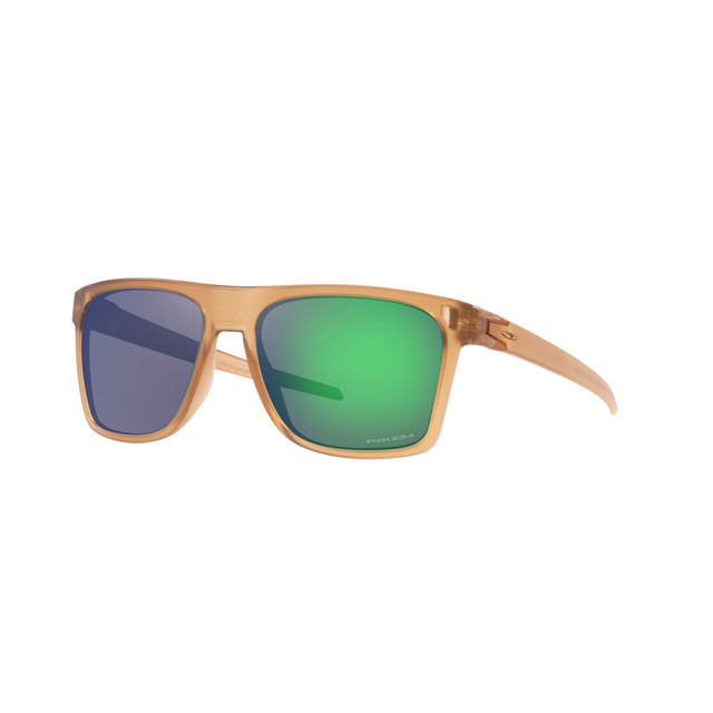 Oakley Leffingwell Sunglasses Adult (Matte Sepia) Prizm Jade Lens Front Left